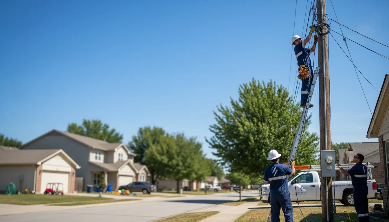Residential electrician providing installation services in Jordanville, NY